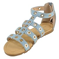 Women's Xenia-04 Zip Strap Flat Sandals
