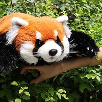 Chongker Red Panda Weighted Stuffed Animals, Handmade Realistic red Panda Plush 2.5LBS, Companion Gifts for Women,Adult,Children,Kids and Animals Lover