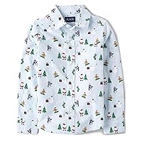 The Children's Place Boy's Long Sleeve Button Down Shirts