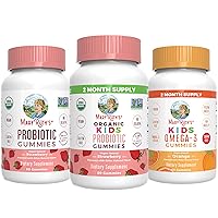 MaryRuth's Kids Probiotics, Adult Probiotic Gummies, and Omega 3 Gummies, 3-Pack Bundle for Digestive Health, Gut Health, Immune Support, and Overall Health, Vegan, Non-GMO, Gluten Free
