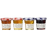 Mixed (Honey, Apricot, Orange & Grape) Preserve Mini Jars - 1 oz x 60 pcs 4 - 15 Packs)