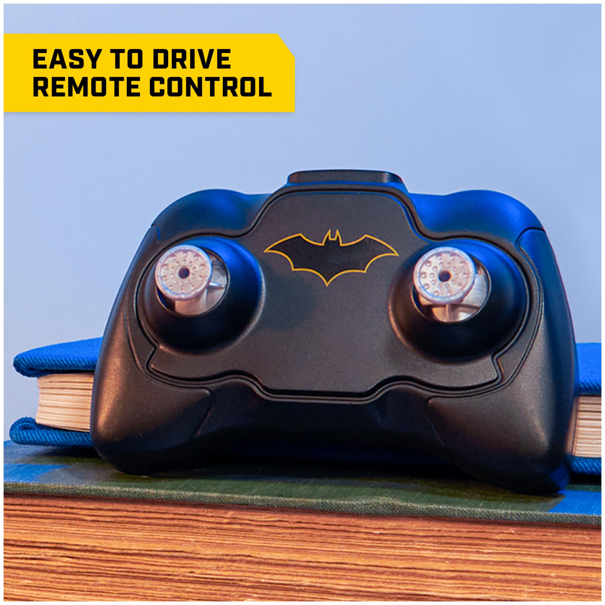 DC Comics, Batman Batmobile Remote Control Car, Easy to Drive with 4-inch Batman Figure, Kids Toys for Boys and Girls Ages 4 and Up