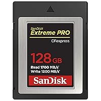 SanDisk 128GB Extreme PRO CFexpress Card Type B - SDCFE-128G-GN4NN, Silver