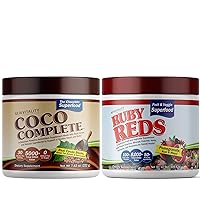Ruby Reds | Delicious Reds Powder Fruit & Vegetable Superfood Supplement + Coco Complete | Healthy, Chocolate Superfood Powder Supplement – Energy & Immune Support, Vitamins, Minerals, Enzymes and Pro