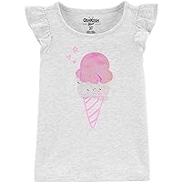 OshKosh B'Gosh Girls' Toddler Sequin Short Sleeve T-Shirt