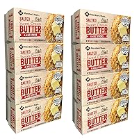 Gourmet Kitchn Butter Salted Sweet Cream Trans-Fat free | Real California Milk with Vitamin D, Iron and Potassium | 2 Pack, 4 lbs. Each, 8lbs total