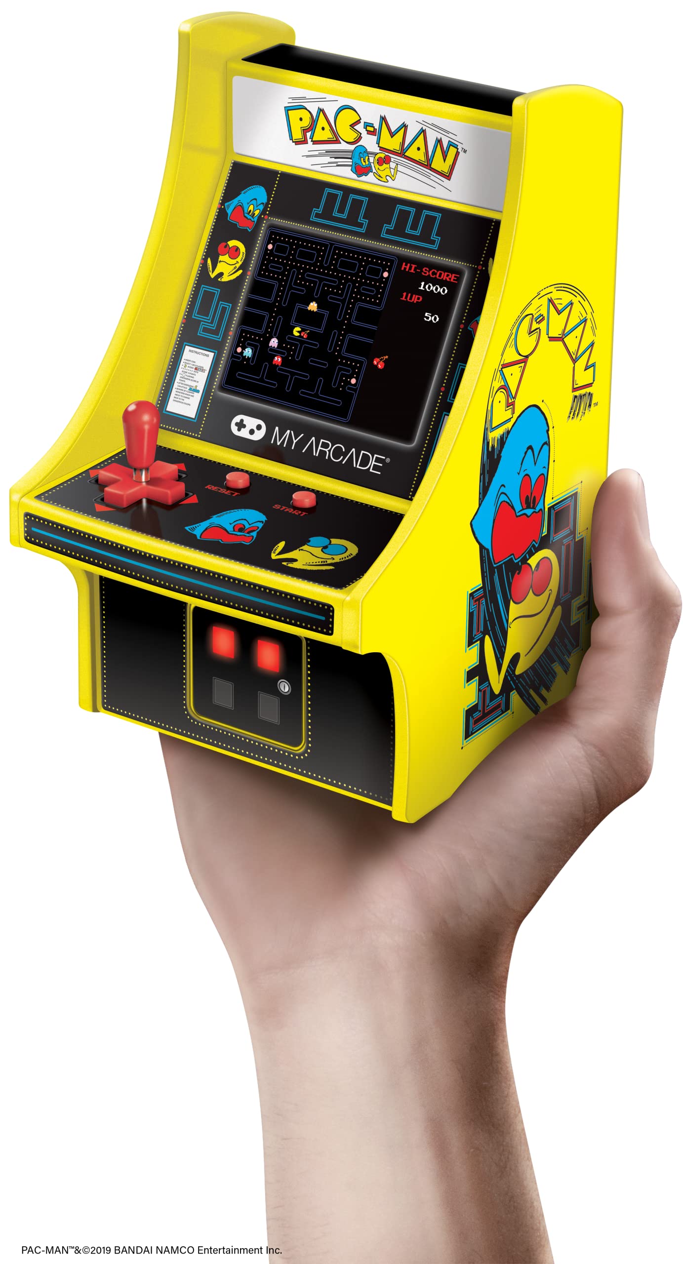My Arcade Micro Player Mini Arcade Machine: Bubble Bobble Video Game, Fully Playable, 6.75 Inch Collectible, Color Display & Micro Player Mini Arcade Machine: Pac-Man Video Game, 6.75 Inch Collectible