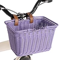 GRANNY SAYS Kids Bike Basket, Front Bicycle Bike Baskets for Kids, Small Wicker Bike Basket for Boys and Girls, Small Wicker Basket for Bike, 9¾