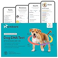 Embark Breed & Health Kit - Dog DNA Test - Discover Breed, Ancestry, Relative Finder, Genetic Health, Traits, COI