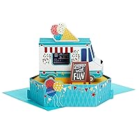 Hallmark Paper Wonder Pop Up Card (Ice Cream Truck) for Birthdays, Graduations, Congratulations, Sweetest Day