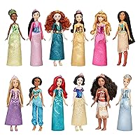 Royal Collection, 12 Royal Shimmer Fashion Dolls with Skirts and Accessories, Toy for Girls 3 Years Old and Up (Amazon Exclusive)