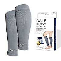 Dr. Arthritis Doctor Developed Calf Compression Sleeve Men and Women - Leg Compression Sleeve for Leg Pain Relief, Muscle Recovery, Shin Splint, and Varicose Veins (X-Large, Grey, 1 Pair)