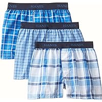 Hanes Boys 3 Pack Ultimate Yarn Dyed Boxer