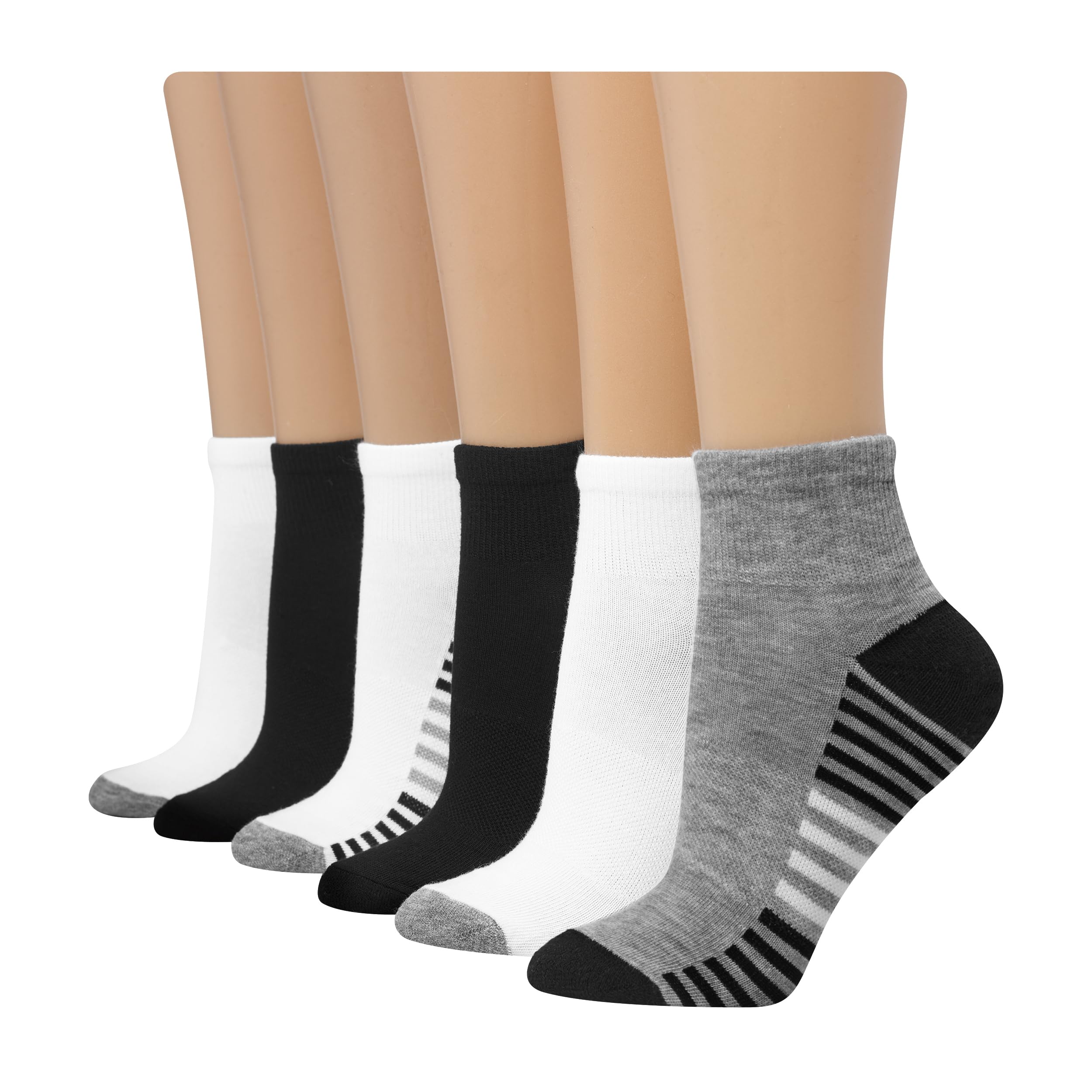 Hanes Women's 6-Pair Comfort Fit Ankle Socks