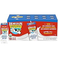 Horizon Organic Shelf-Stable 1% Low Fat milk Boxes, 8 Fl Oz (Pack of 18)