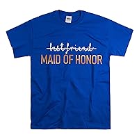 Shirt Funny Maid of Honor Bridesmaid Engagement Future Mrs BestFriend Bridal Proposal T-Shirt Unisex Heavy Cotton Tee