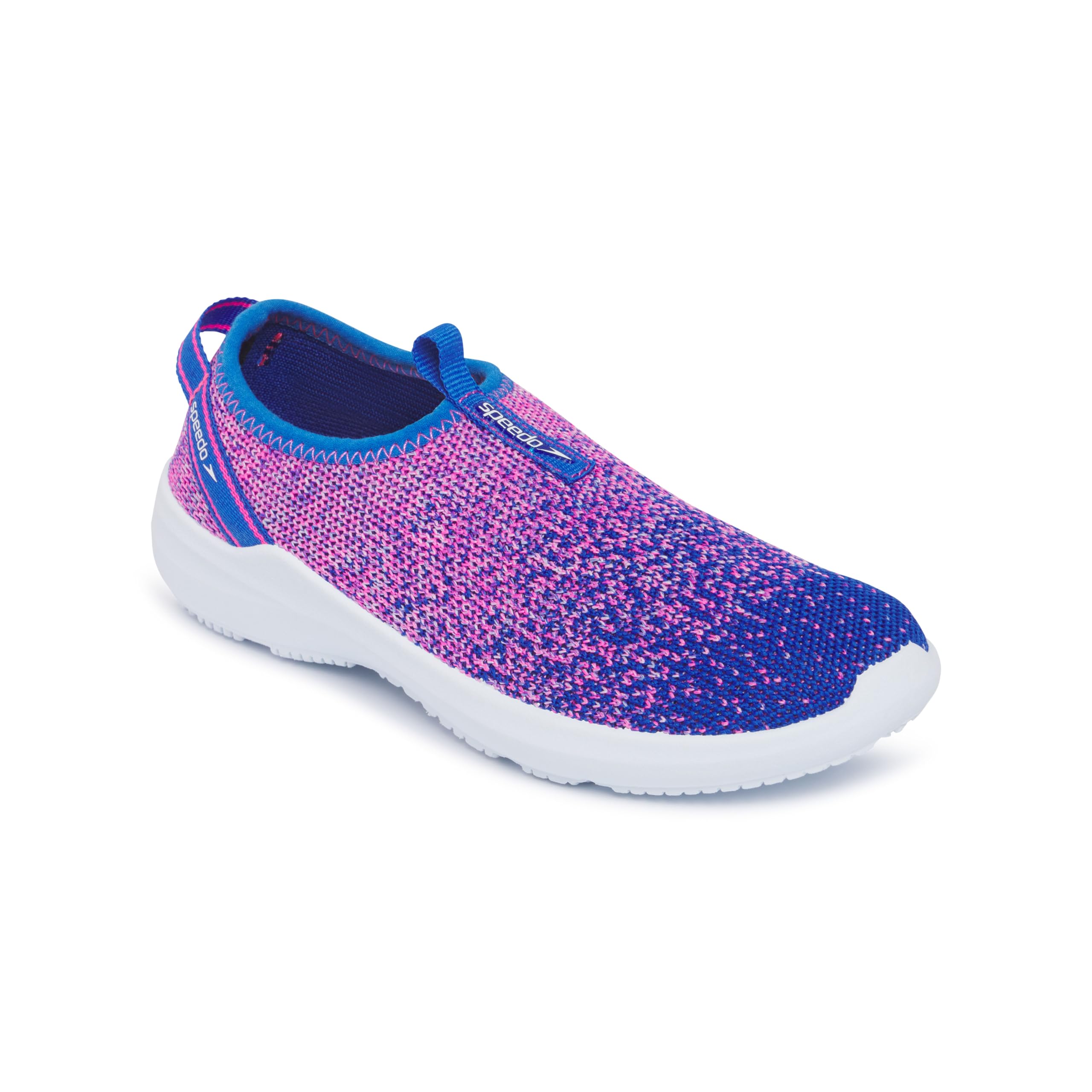 Speedo Water Shoe Surfknit Pro Kids, Turkish Sea/Flare Pink, 1 US Unisex Big
