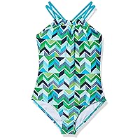 Kanu Surf Girls Jasmine Beach Sport Halter One Piece Swimsuit