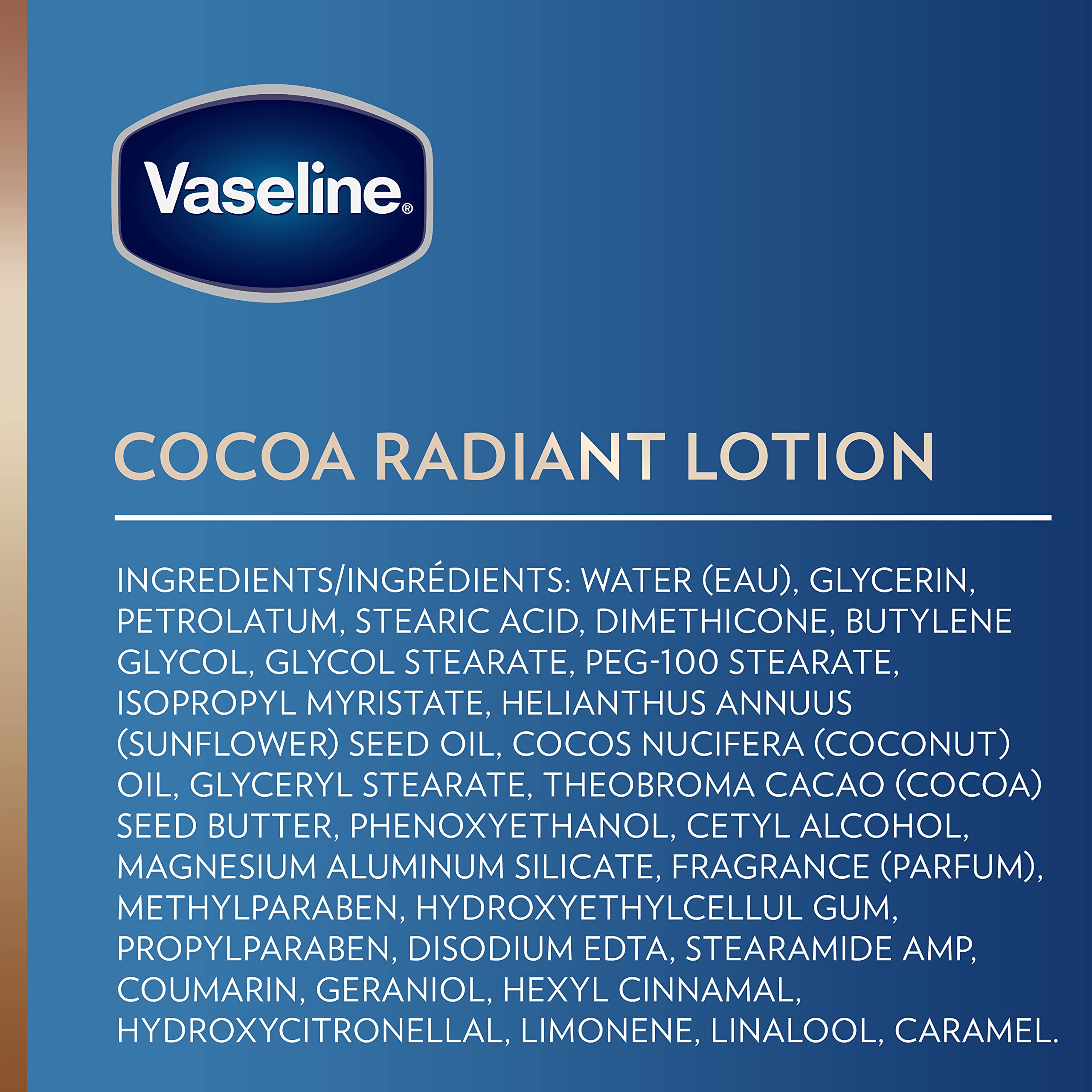 Vaseline Intensive Care Body Lotion for Dry Skin Cocoa Radiant Lotion Made with Ultra-Hydrating Lipids and Pure Cocoa Butter for a Long-Lasting, Radiant Glow 20.3 oz, Pack of 3