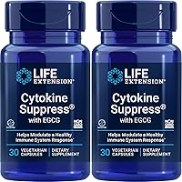 Life Extension Cytokine Suppress with EGCG, 30 Count (Pack of 2)