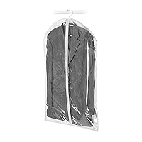 Whitmor Zippered Hanging Suit Bag - Clear,Gray