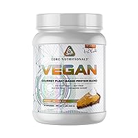 Core Nutritionals Platinum Vegan Gourmet Plant-Based Protein Blend with 21 Grams of Pea Protein, Lactose, Soy and Gluten Free 29 Servings (Peanut Butter Pie)