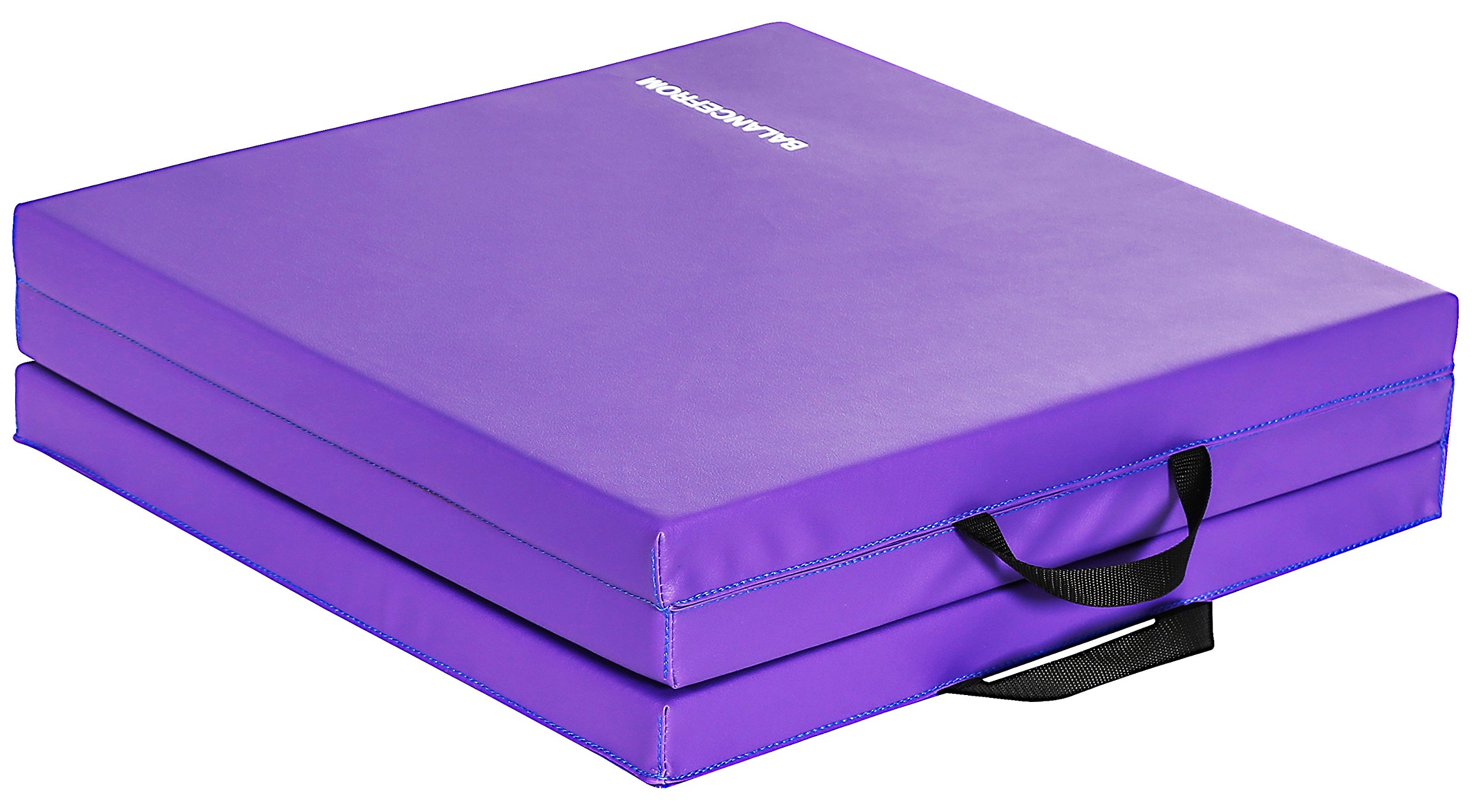BalanceFrom Three Fold Folding Exercise Mat with Carrying Handles for MMA, Gymnastics and Home Gym Protective Flooring