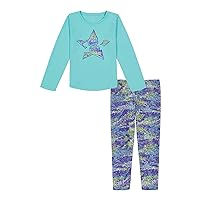 Under Armour girls Long Sleeve Shirt and Legging Set, Durable Stretch and Lightweight
