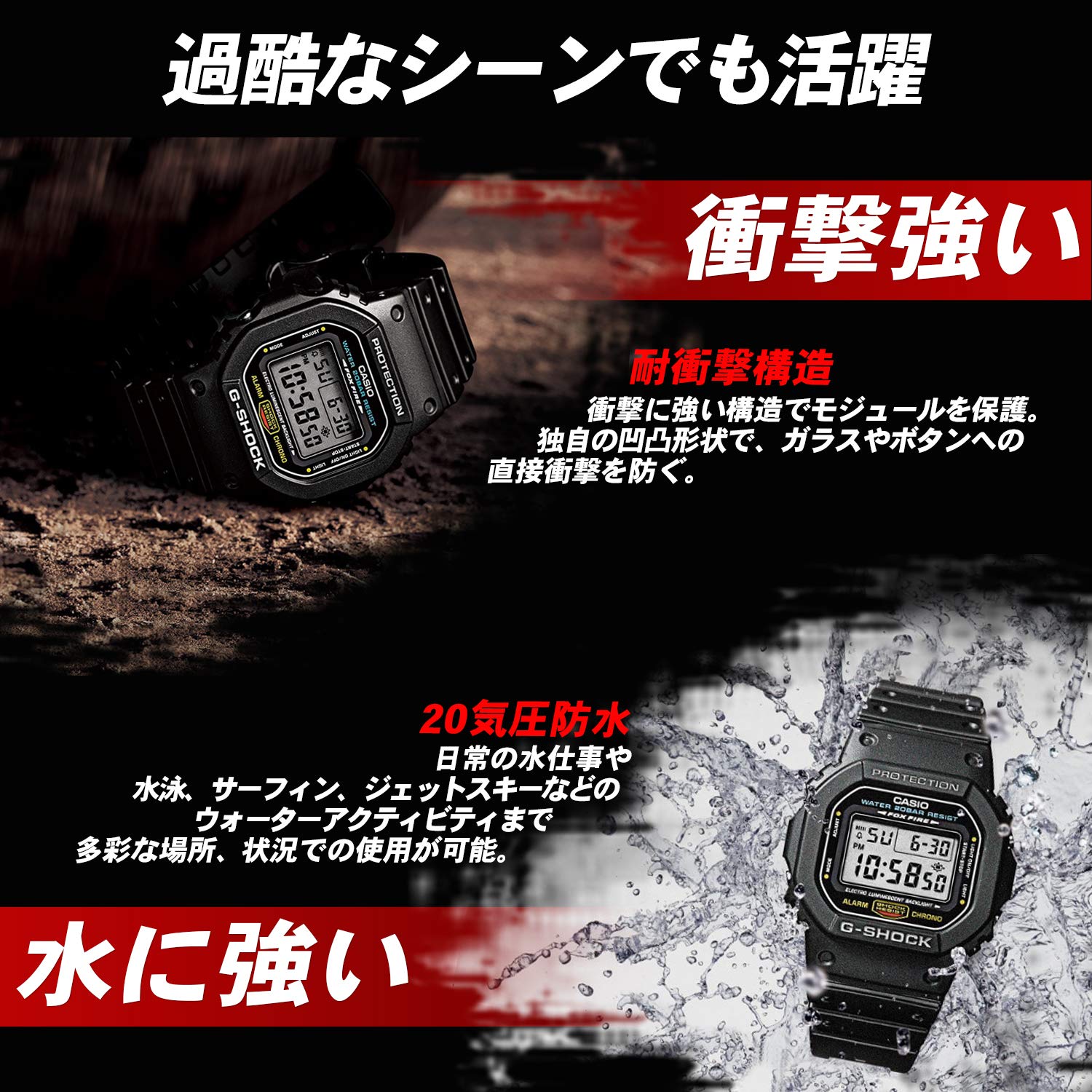Casio Men's GW-M5610-1BJF G-Shock Solar Digital Multi Band 6 Black Watch