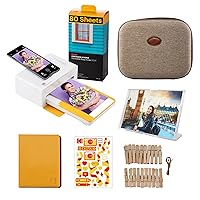 Dock Plus 4Pass Instant Photo Printer (4x6 inches) + 90 Sheets Gift Bundle