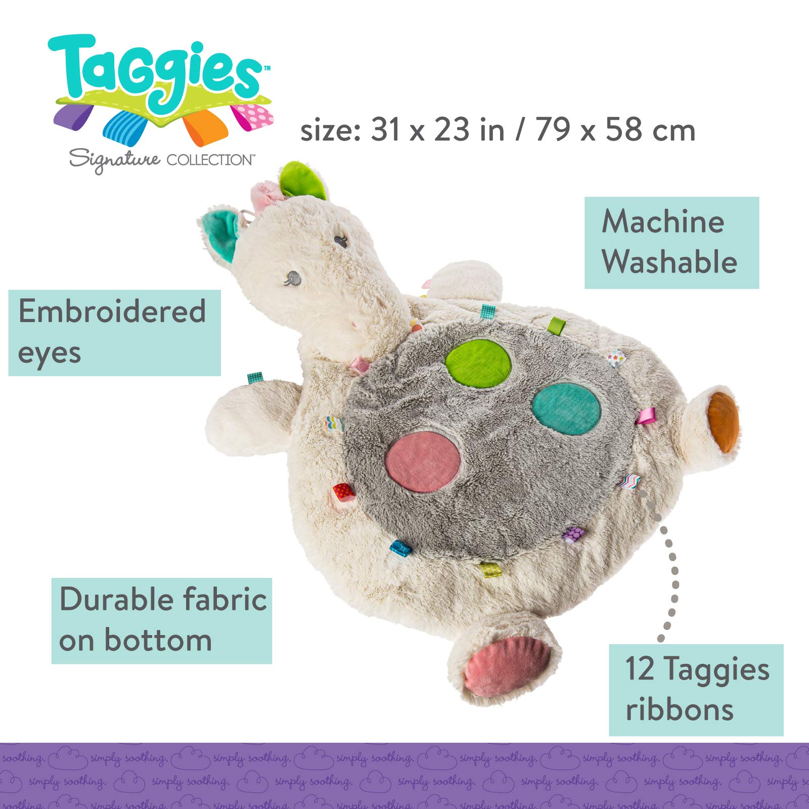 Taggies Sensory Baby Mat, 31 x 23-Inches, Painted Pony