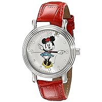 Disney Women's W001874 Minnie Mouse Analog Display Analog Quartz Red Watch
