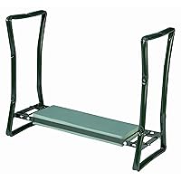 Bosmere N470 Foldable Kneeler and Garden Seat, Gardening Bench Chair with Thick Foam Pad, Metal Frame Holds Up To 250 Pounds