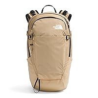 THE NORTH FACE Basin 24 Liter Technical Daypack with Rain Cover, Khaki Stone/Desert Rust, One Size