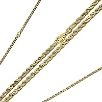G & J Rope Chain 333 8 Carat 3.3 mm 45 cm 50 cm Yellow Gold Necklace Elegant Gold Made in Germany