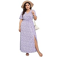 Women's Casual, Purple flower6