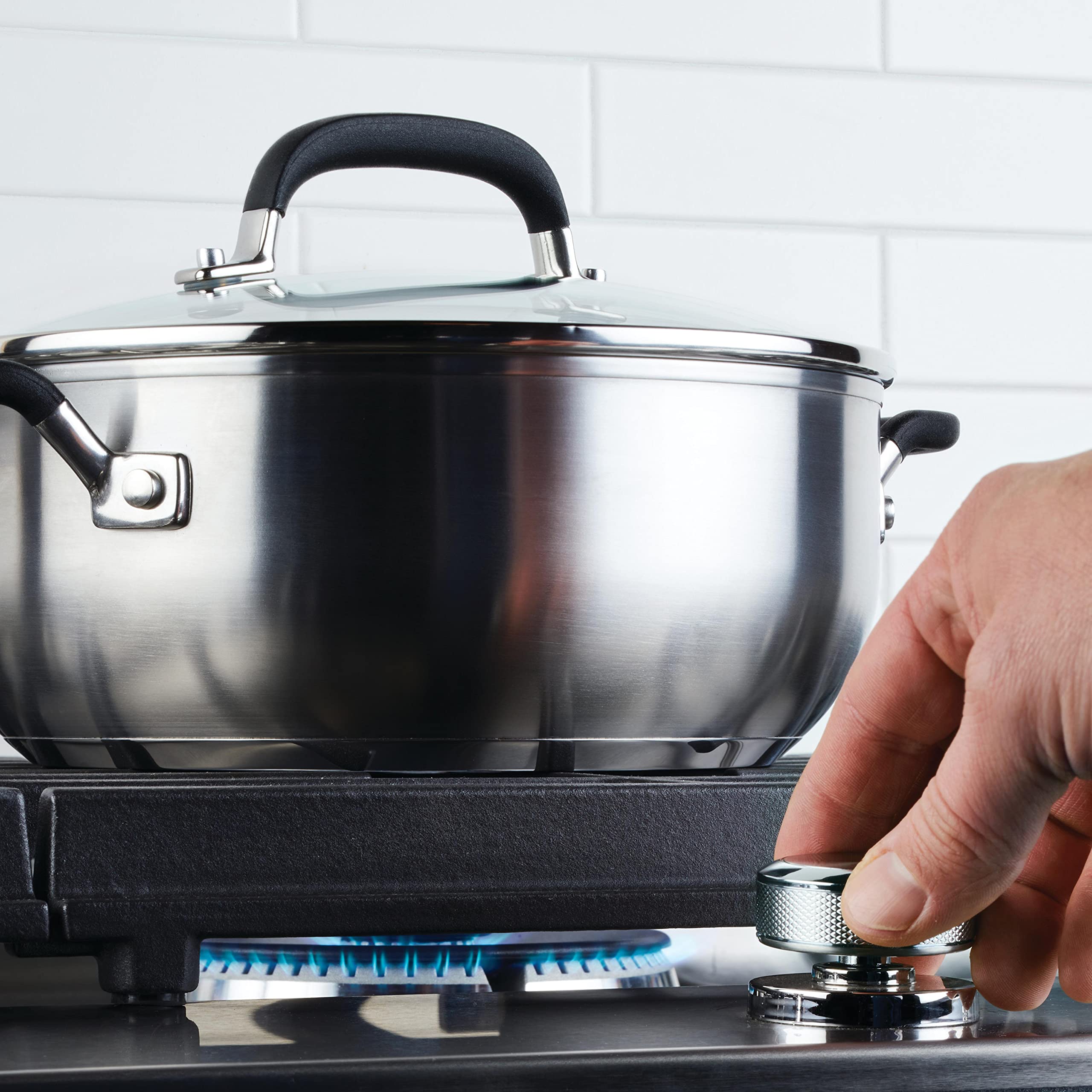 KitchenAid Casserole with Lid, 4 Quart, Brushed Stainless Steel