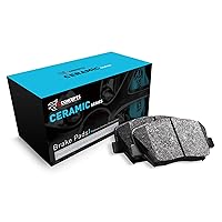 R1 Concepts Front R1 Concepts Ceramic Series Brake Pad With Rubber Steel Rubber Shims