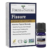 Forces of Nature – Natural, Organic Fissure Care (5ml) Non GMO, No Harmful Chemicals –Soothe and Relieve Burning, Throbbing, Stinging, Itchy, Bleeding Tissue Caused by Fissures or Hemorrhoids