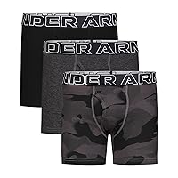 Under Armour boys Charged Stretch Boxer Jock, Lightweight & Smooth Stretch Fit