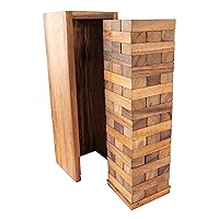 Premium Wooden Tower Block Stacking Building Blocks - Fun and Educational Toy (Block - Small)
