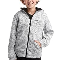 Reebok Boys’ Sweatshirt – Heavyweight Sherpa Lined Full Zip Sweater Fleece Jacket – Winter Hoodie Sweatshirt for Boys (8-20)