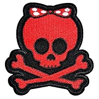Kleenplus Cute Red Ghost Halloween Cartoon Children Kids Patch Embroidered Iron On Badge Sew On Patch Clothes Embroidery Applique Sticker Fabric Sewing Decorative Repair