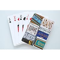 ADAMS Personalized Playing Cards featuring photos of actual signs