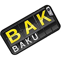 Case for iPhone 6 Plus BAK Airport Code for Baku - Neonblond