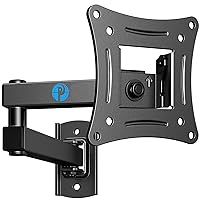 Pipishell Full Motion TV Wall Mount Brackets Swivel Tilts Articulating Extension Fits Max VESA 100x100mm, Corner TV Mount for 13-32 Inches LED LCD Flat Curved Screen TVs Monitors, Single Stud