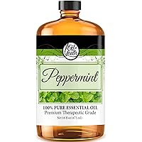 Peppermint Essential Oil (Big 16 oz) for Spray, Diffuser, Cleaning, Hair, Massage