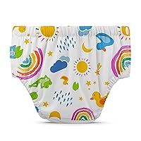 Charlie Banana Reusable Swim Diaper, Washable, with Easy On and Off Snaps for Baby Girls Boys, Soft and Snug Waterproof Fit to Prevent Leaks - Hello Sunshine, Size L (22-34 lbs)
