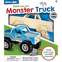 Craft Set - Monster Truck Premium Wood Paint Kit