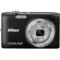 Nikon Coolpix S2800 Point and Shoot Digital Camera with 5X Optical Zoom (Black) International Version No Warranty